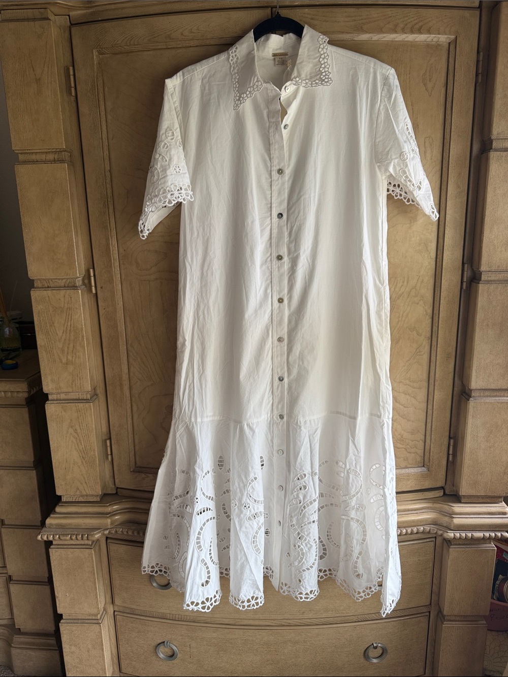 MAGASCHONI 🔥 Embroidered Details Shirt Dress - Picture 3 of 13